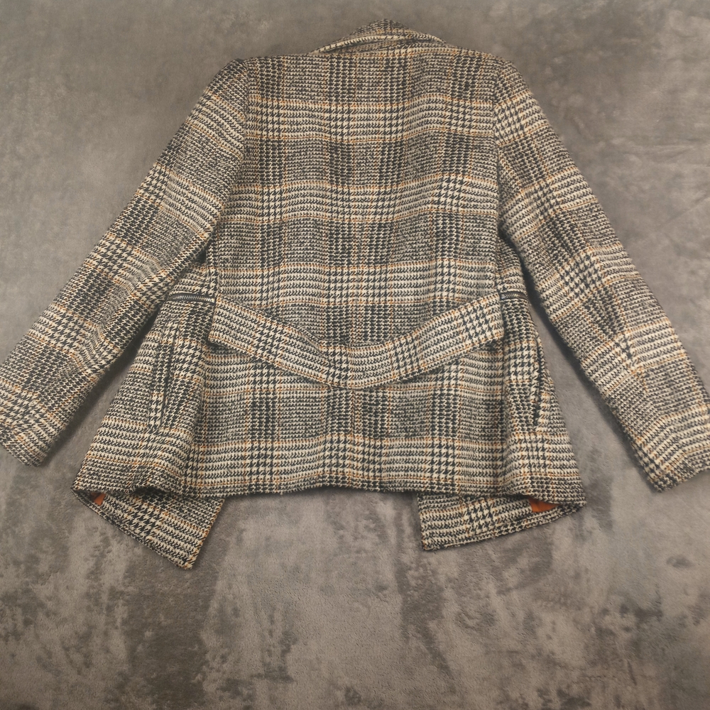 Maralyn & Me Double Breasted Jacket Pea Coat Size XS  Brand Retro Plaid Academia - Picture 8 of 16